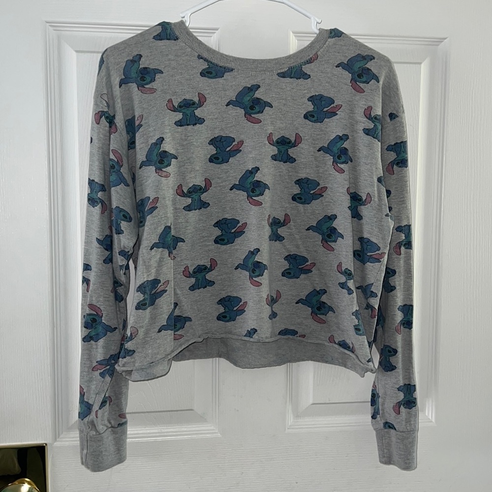 Disney Stitch Cropped Long Sleeve